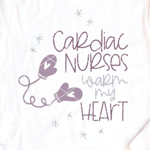 Cardiac Nurse svg & clip art Cardiac Nurses Warm My Heart Kardiologie Winter Handschuhe Weihnachten Urlaub svg dxf png geschnitten Datei