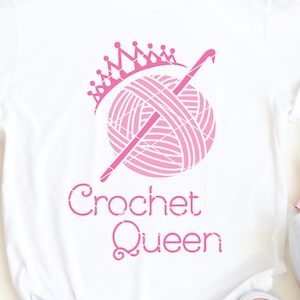 Crochet Queen svg, häkeln svg, Garn svg häkeln häkeln häkeln digitaler download häkeln svg dxf png häkeln svg
