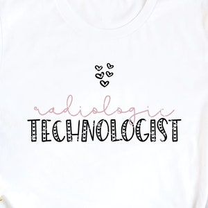 Radiologic Technologist svg & clip art x-ray tech imaging svg radiology bones Valentine&#39;s Day hearts cute svg dxf png cut file