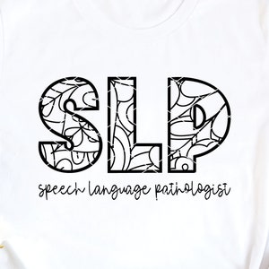 SLP spraak taal patholoog SVG & clip art Mandala logopedie SVG DXF PNG gesneden bestand