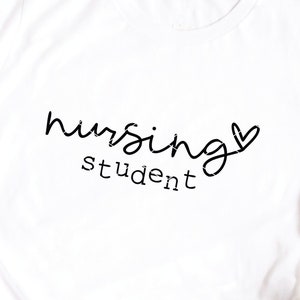 Nursing Student svg & clip art Nursing School student nurse svg LPN RN NP svg nurse life svg nursing svg hand lettered dxf png cut file