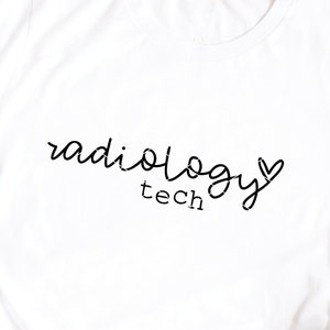 Radiology Tech svg & clip art RT radiologic technologist x-ray tech imaging svg radiology bones hand lettered svg dxf png cut file