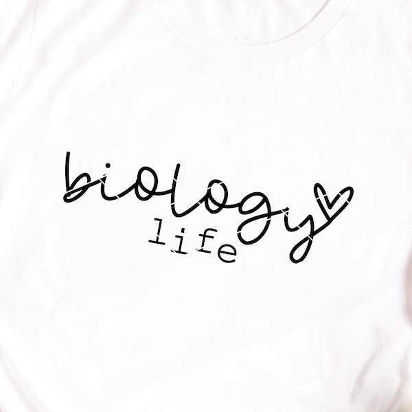 Biology Life svg & clip art biology laboratory medical lab biological technician hand lettered svg dxf png cut file
