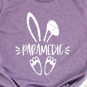 Easter Bunny Paramedic svg & clip art paramedic emergency svg ambulance rabbit svg png dxf cut file printable shirt design