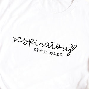 Respiratory Therapist svg & clip art RT svg Respiratory Therapy pulmonology hand lettered scrub life svg dxf png cut file