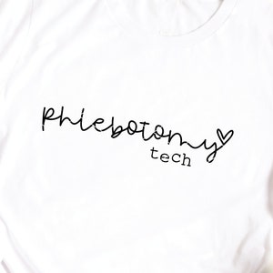 Phlebotomy Technician svg cut file Phlebotomist PBT tech phlebotomy medical lab laboratory hand lettered dxf png cut file
