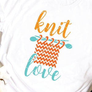 Stricken Liebe SVG & Clip Art, stricken svg, Garn svg stricken Stricken druckbare Design-Sofort-Download Wolle svg dxf png geschnitten Datei