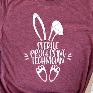 Easter Bunny Sterile Processing Tech svg & clip art SPD Technician Sterilization autoclave hospital central services rabbit dxf png cut file