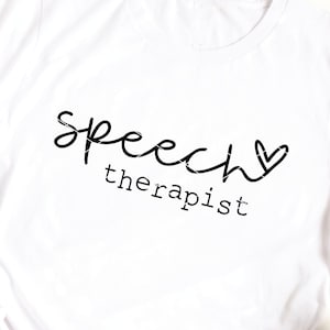 Orthophoniste svg fichier coupé fichier laser SLP Orthophoniste Thérapie lettres à la main svg dxf png cricut fichier télécharger imprimable