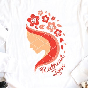 Redhead svg Redhead Love svg ginger svg printable clip art digital download design dxf png cut file