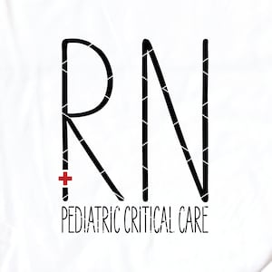 Pediatric Critical Care RN Nurse svg cut file PICU peds medical cross dxf png silhouette cricut file download clip art printable