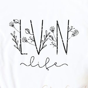 Licensed Vocational Nurse LVN svg cut file floral flowers spring dxf png cricut file cuttable download clip art sublimation