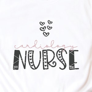 Kardiologie Krankenschwester svg geschnitten Datei Herz Pflege Herzen Valentines Dxf Png Cricut Datei download druckbare Clip Art Sublimation