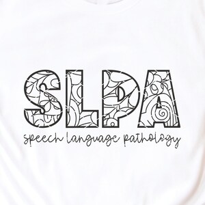 Orthophoniste Assistant svg coupe fichier png dxf SLPA thérapie mandala cricut fichier téléchargement clip art