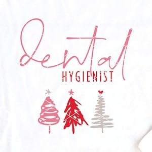 Navidad Higienista Dental svg archivo cortado odontología navidad árboles navideños dxf png cricut archivo descargar sublimación de imágenes prediseñadas imprimibles