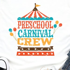Preschool carnaval bemanning SVG gesneden bestand leraar Preschool Squad basisschool bemanning DXF PNG cricut silhouet afdrukbare clip art shirt SVG