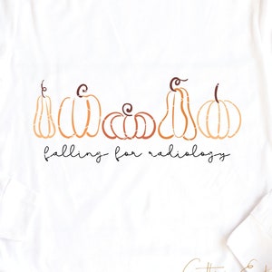 Falling For Radiology svg cut file pumpkin x-ray tech radiologic technologist imaging mri autumn fall dxf png cricut file download clip art