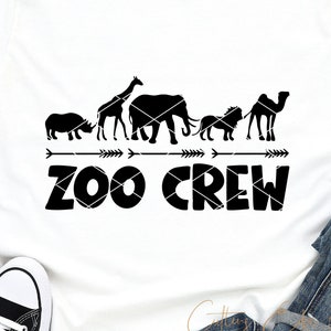 Zoo Crew svg png clip art Teacher Shirt Squad Tribe Mom Crew Mom Squad dxf cut file download printable cricut silhouette file sublimation