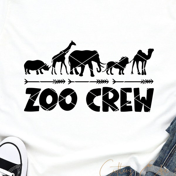 Zoo Crew svg png clip art Teacher Shirt Squad Tribe Mom Crew Mom Squad dxf cut file download printable cricut silhouette file sublimation