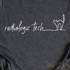 Radiologic Technologist svg cut file Halloween x-ray tech radiology tech bones scaredy cat dxf png cricut file printable