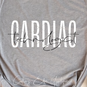 Cardiac Technologist svg archivo cortado cardiología tecnología moderna dxf png cricut archivo descargar imágenes prediseñadas imprimibles