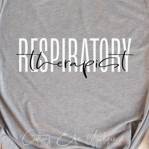 Respiratory Therapist svg cut file RT respiratory therapy modern dxf png cricut file download printable cuttable