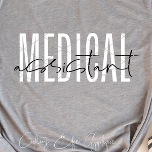 Medical Assistant svg cut file png dxf modern cricut file download clip art printable