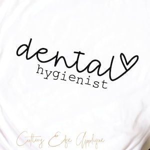 Higienista dental svg arquivo de corte a laser odontologia dente com letras à mão dxf png arquivo cricut baixar clipart para impressão
