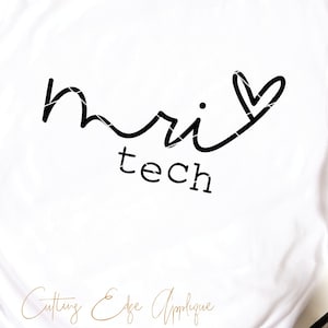 MRI Tech svg cut file Magnetic Resonance Imaging radiology hand lettered svg dxf png cricut file printable