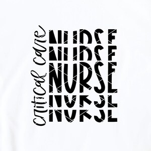 Enfermera de cuidados críticos svg & clip art RN APRN ICU trauma quirúrgico cardíaco intensivo unidad de atención médica quirúrgica enfermera de vuelo apilado dxf png archivo de corte