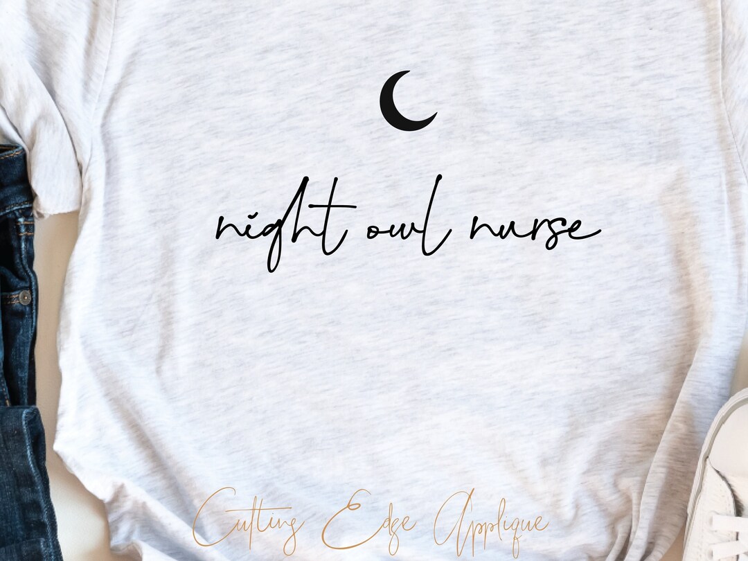 Night Owl Nurse Svg Cut File Night Shift Nurse LPN RN NP Nurse Life ...