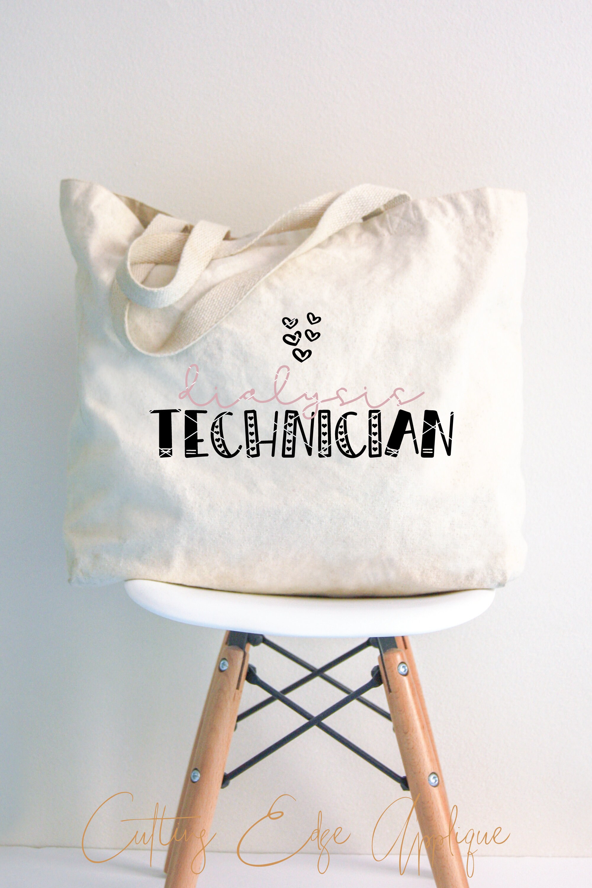 Dialysis Technician Geschenk – 'Peace Love K' Make-up Tasche, Dialyse Krankenschwester Geschenk, 23,5 X 17 Cm