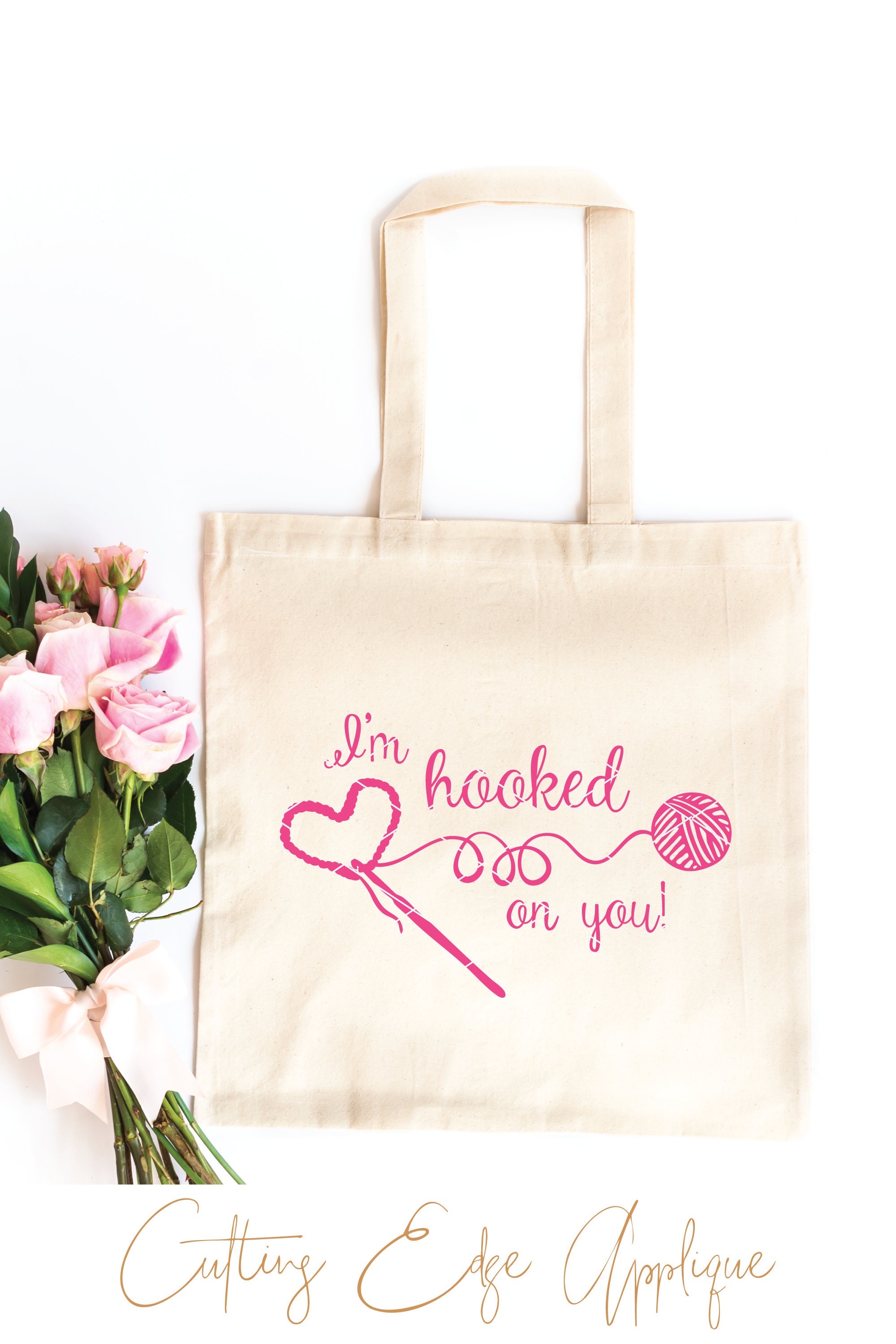 I'm Hooked on You SVG &amp; Clip Art Crochet Svg Yarn Svg | Etsy