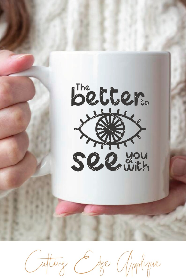 The Better to See You With Svg Cut File Png Dxf Eye Surgery - Etsy