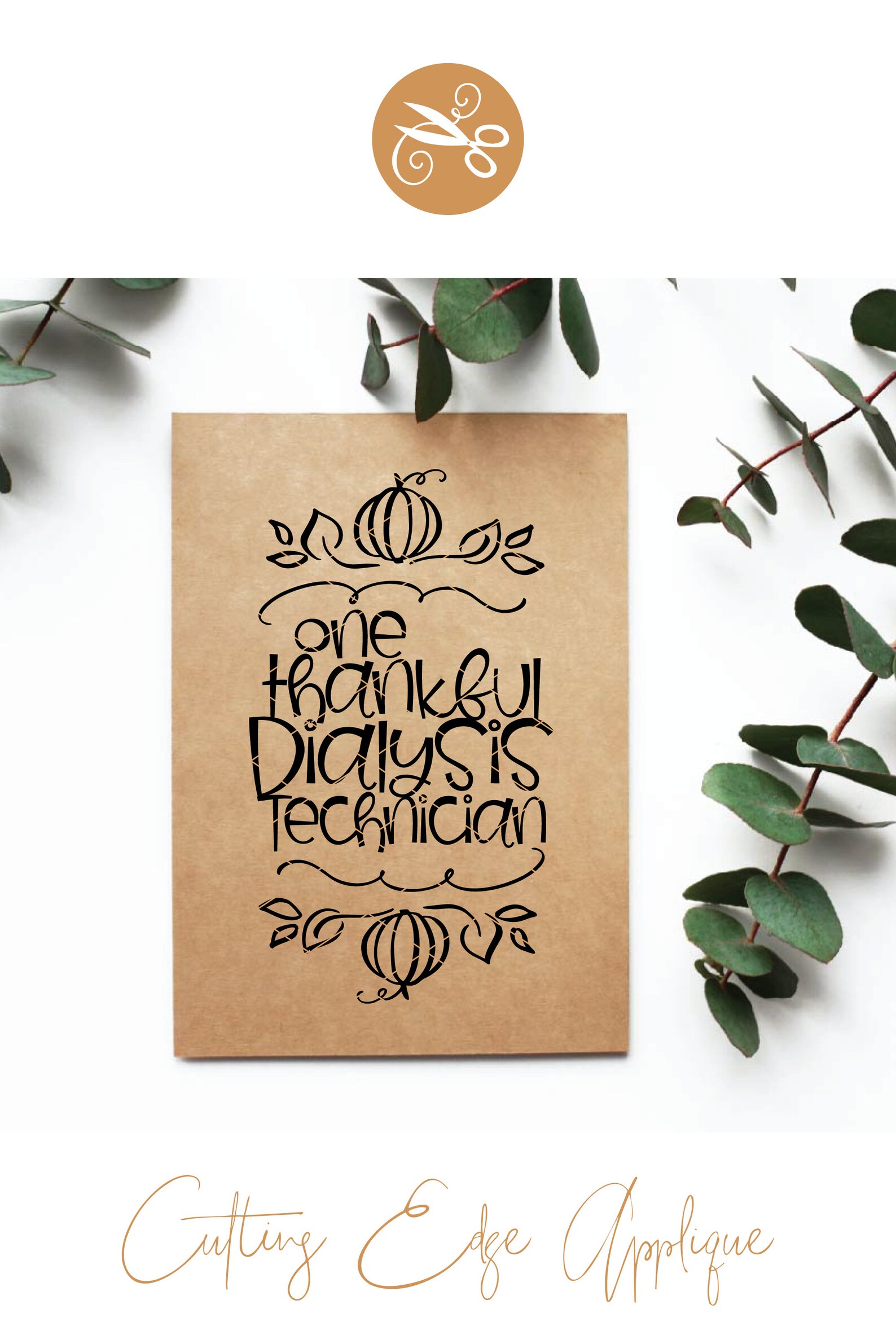 One Thankful Dialysis Technician svg & clip art Tech | Etsy