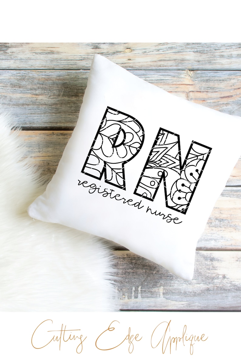 RN svg & clip art Mandala Nurse svg Registered Nurse svg scrub | Etsy
