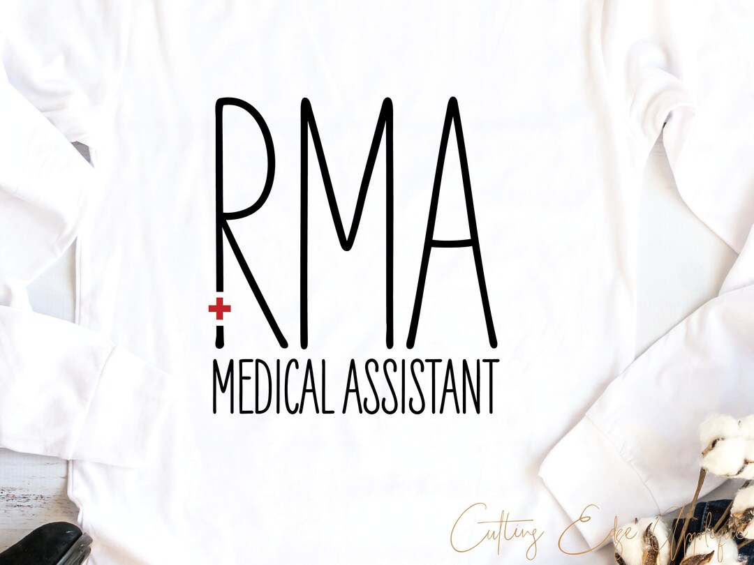 Registered Medical Assistant Svg Cut File RMA Medical Cross Dxf Png ...