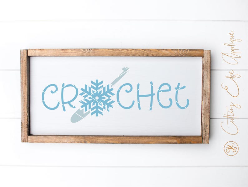 Winter Crochet Svg, Snowflake Crochet Svg, Crochet Clip Art, Crochet