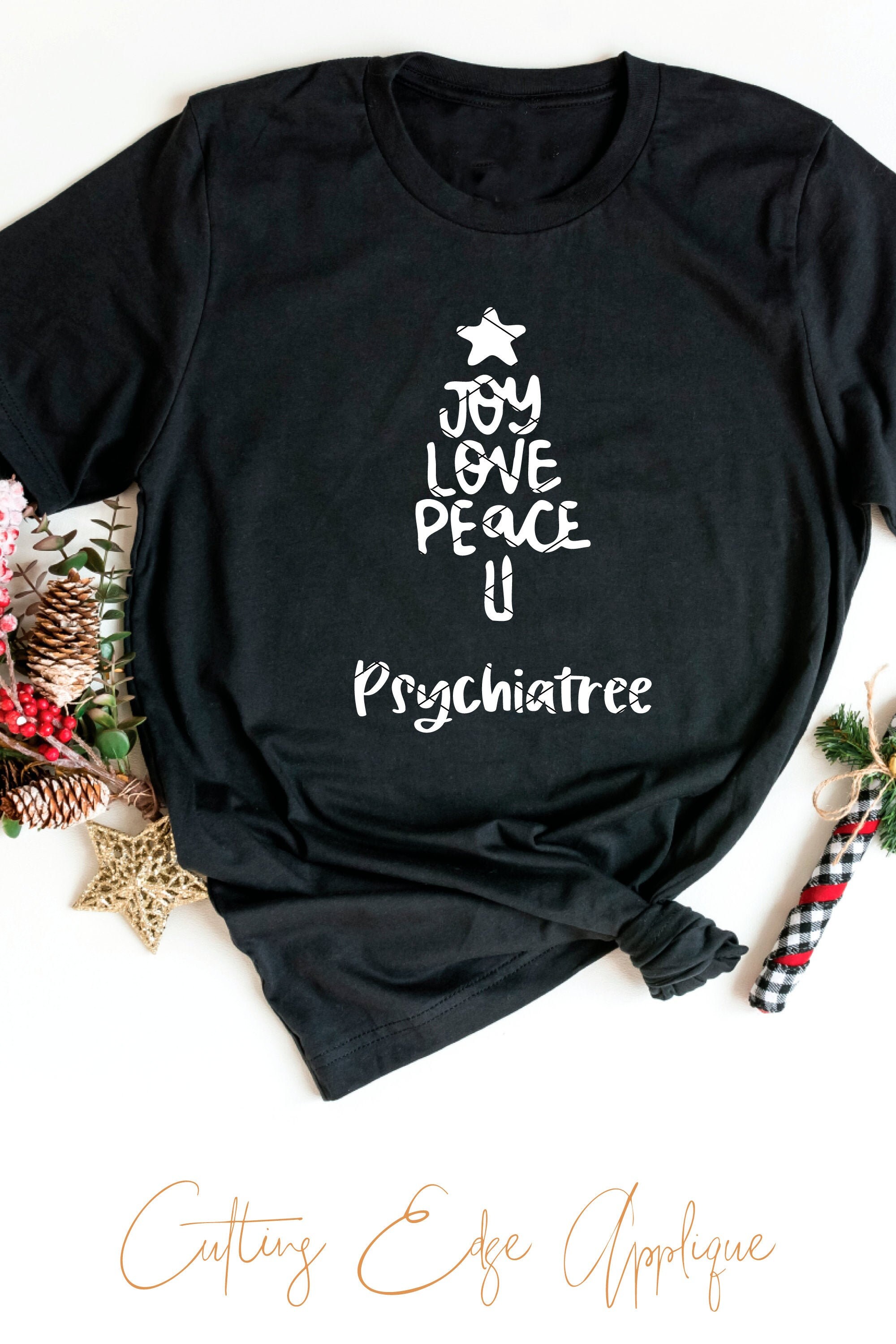 Weihnachten Psychiatree svg Datei Psychiatrie Baum psychische Gesundheit psych Pflege psychologie Therapie Therapeut Ratgeber dxf png geschnitten Datei