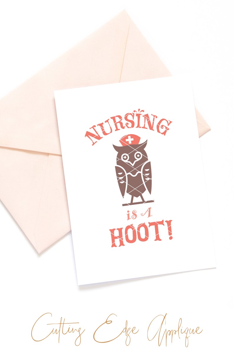 Nursing Is A Hoot svg & clip art nurse svg LPN RN NP svg ...