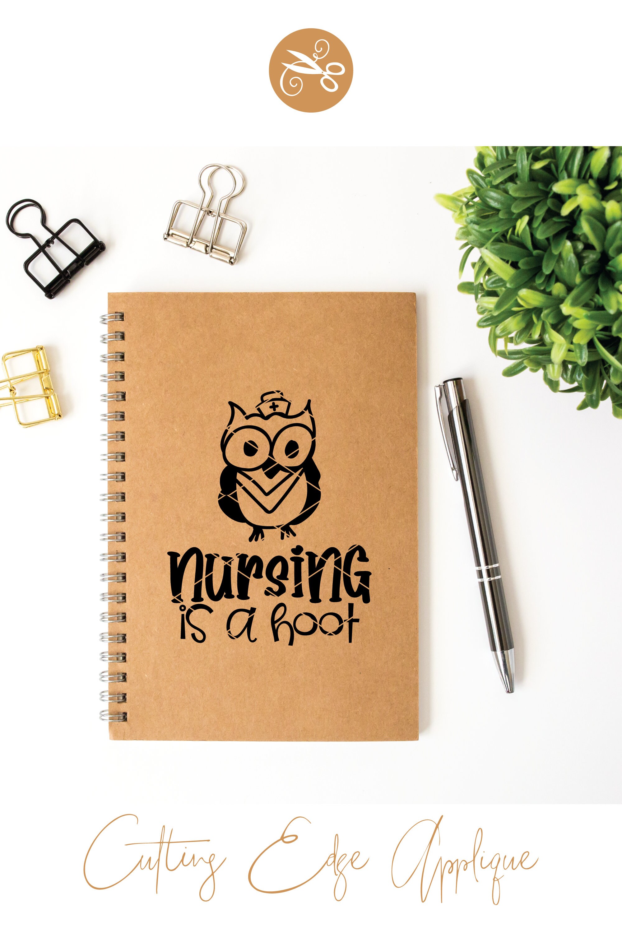 Nursing is A Hoot Svg Cut File Owl Night Shift Nurse Svg LPN RN NP ...