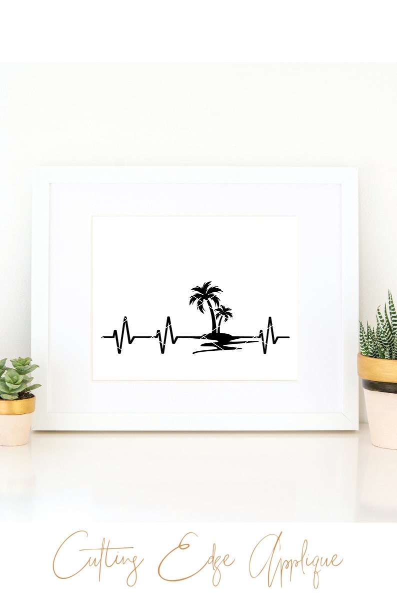 Download Beach Heartbeat svg family vacation shirt nurse palm trees ...