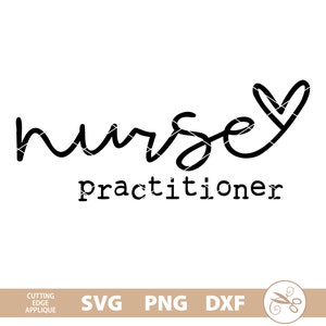 Valentine&#39;s Nurse Practitioner svg, NP clip art, NP svg, hand lettered heart nurse svg dxf png NP cut file, np download, np sublimation