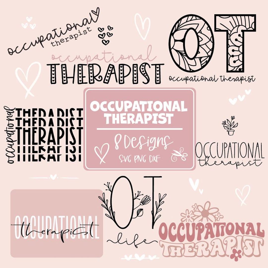 Occupational Therapist Bundle Svg, OT Svg Bundle, OT Cut File ...
