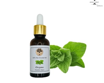 Aceite esencial de orégano puro al 100 % griego, 0,34 foz (10 ml) - 6,8 foz (200 ml) / Grado terapéutico / Alto contenido de carvacrol / Origanum vulgaris hirtum