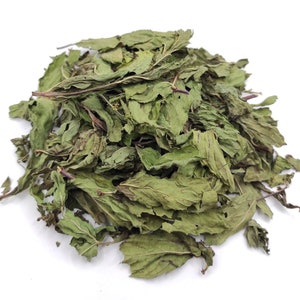 Folhas inteiras de hortelã-verde desidratadas 85g (3 oz) - 1,95kg (68,8 oz) Classe A - Mentha Spicata | Livre de pesticidas | EUA DDP – Sem taxas de importação