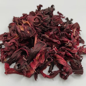 Dried Hibiscus Whole Flowers 85g(3 oz) - 1.95Kg(68.8 oz) Premium Rose Mallow | Pesticide Free