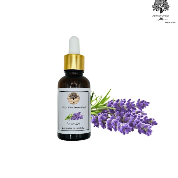 100 % reines ätherisches griechisches Bio-Lavendelöl, unverdünnt | Lavandula angustifolia in therapeutischer Qualität, Produktion Juli 2023