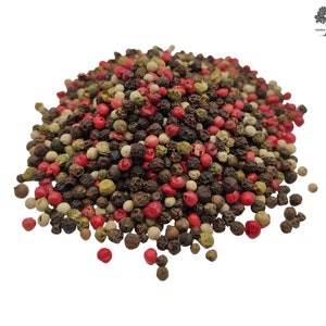 Whole Mixed Peppercorns | 4 Pepper mix |  Rainbow Mix | Exceptional Quality