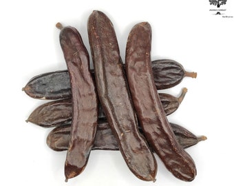 Whole Greek Certified Organic Carob Pods 85g(3 oz) - 1.95Kg(68.8 oz) Ceratonia Siliqua Harvest 2023 - Certificate Bio Code: GR-BIO-15